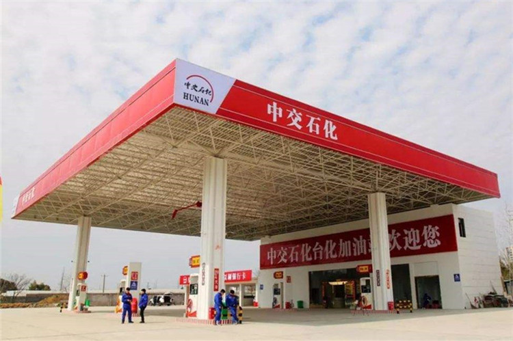 湖北加油站钢结构网架案例6